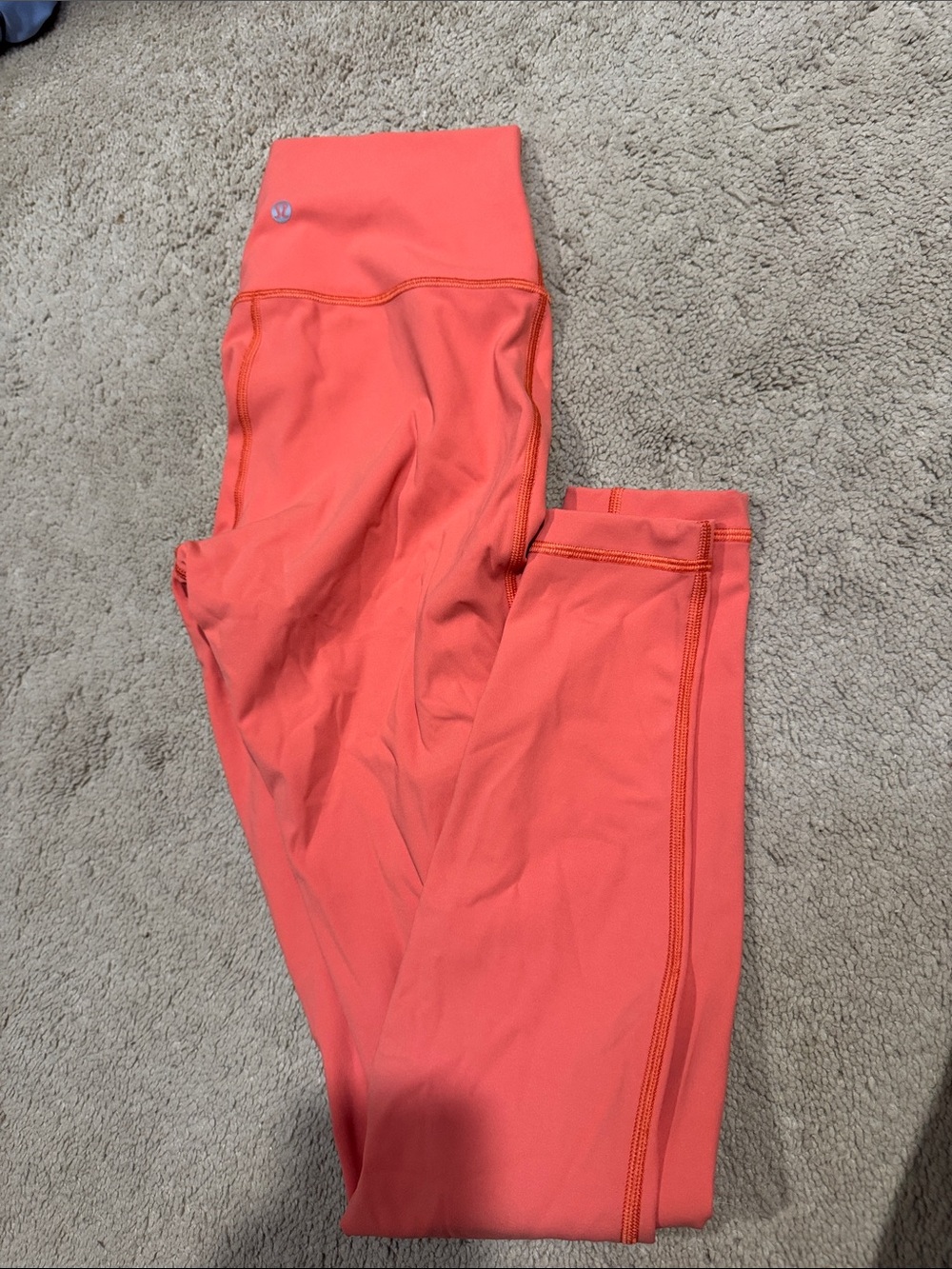 Lululemon Coral High-Waist Active Leggings